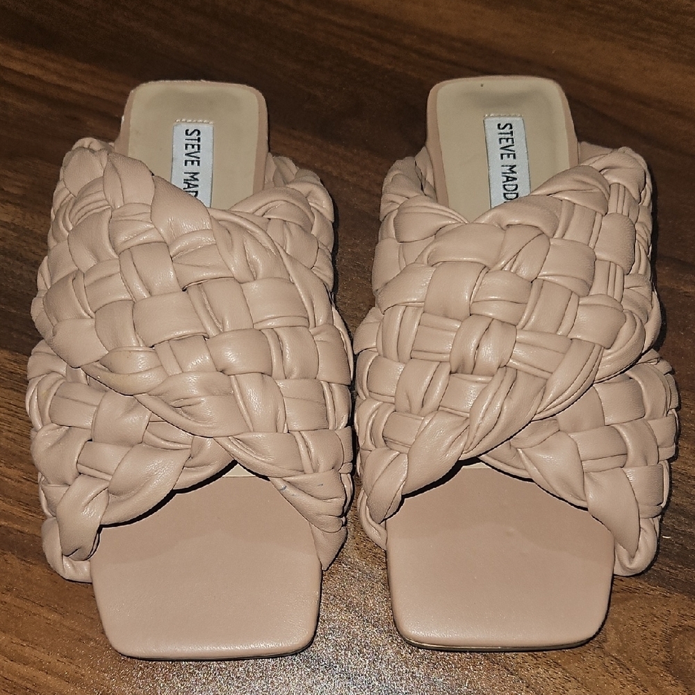 Steve Madden Women's Beige Braided Sandals